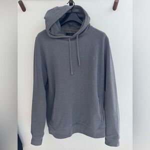 All Saints Charcoal Hoodie for Men